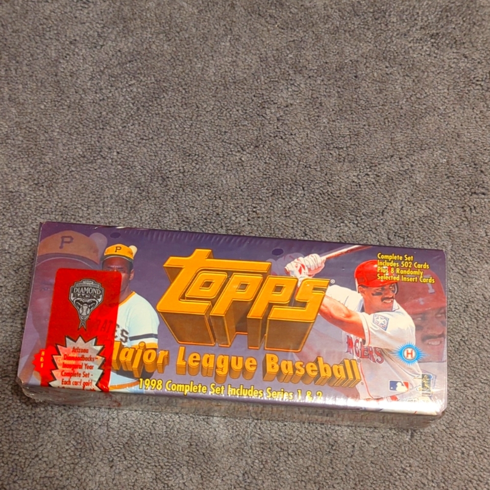 Arizona Diamondbacks Inaugural Year 1998 Topps. Major League Baseball New. SALE